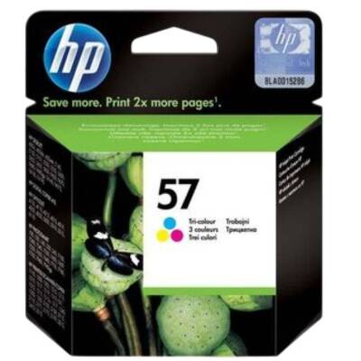 HP 57 C6657a Renkli Orijinal Kartuş - 1