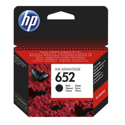 Hp 652 BK - F6V25AE Siyah Orijinal Kartuş - 1