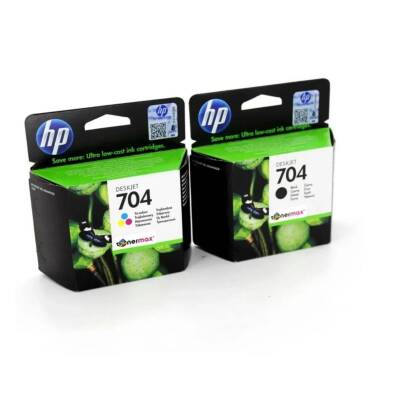 HP 704 Deskjet CN692A-CN693A İkili Orijinal Kartuş Seti - 2